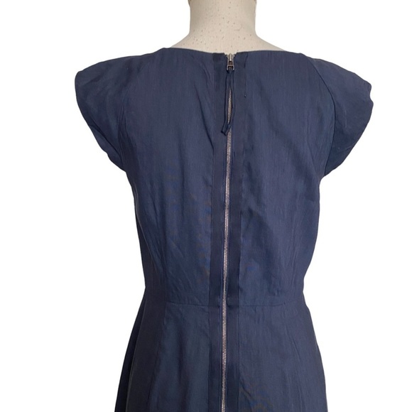 REBECCA Taylor Blue Femme Work Dress size 8 - Picture 5 of 9